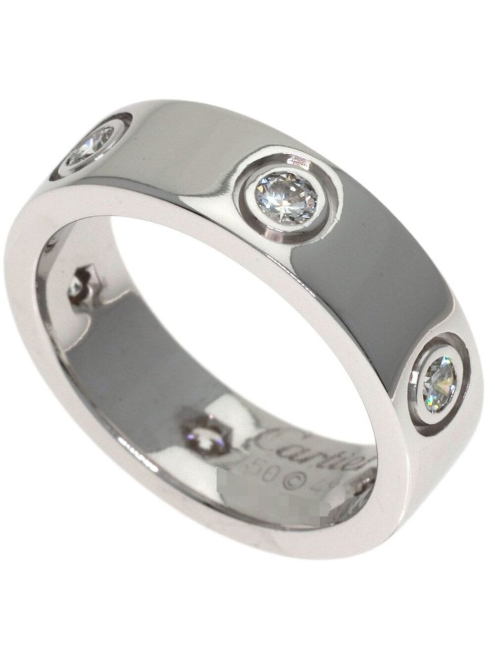 Cartier Love Ring Full Diamond 49 18k White Gold
